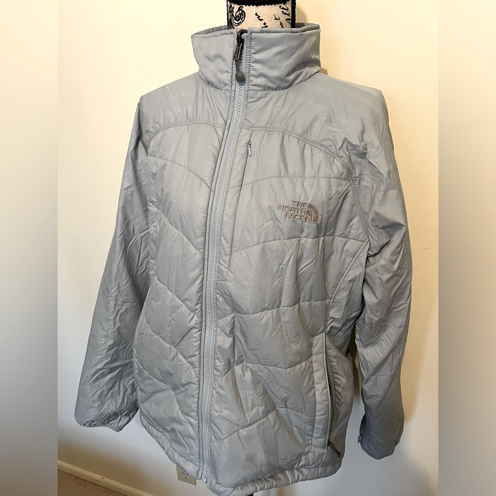 Vintage Baby Blue North Face down jacket XL